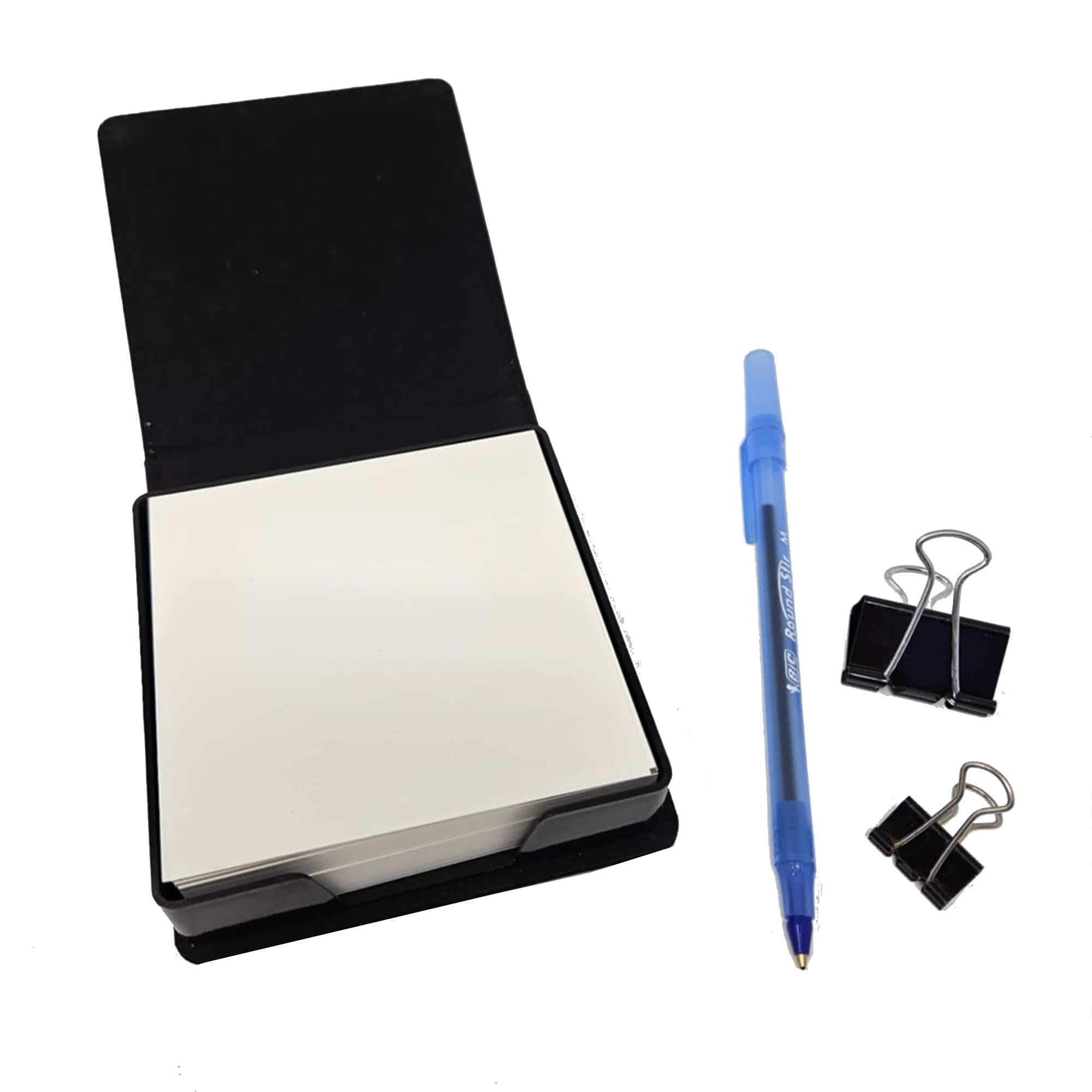 Caroline's Treasures Dalmatian Christmas Flowers PU Leather Note Paper Holder with Artist-Designed Cover, Desk Accessory, Office Gift
