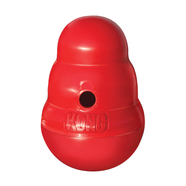 KONG Wobbler - Interactive Dog Toy for Treat Dispensing - Dog Slow Feeder for Healthy Eating - for Medium/Small Dogs