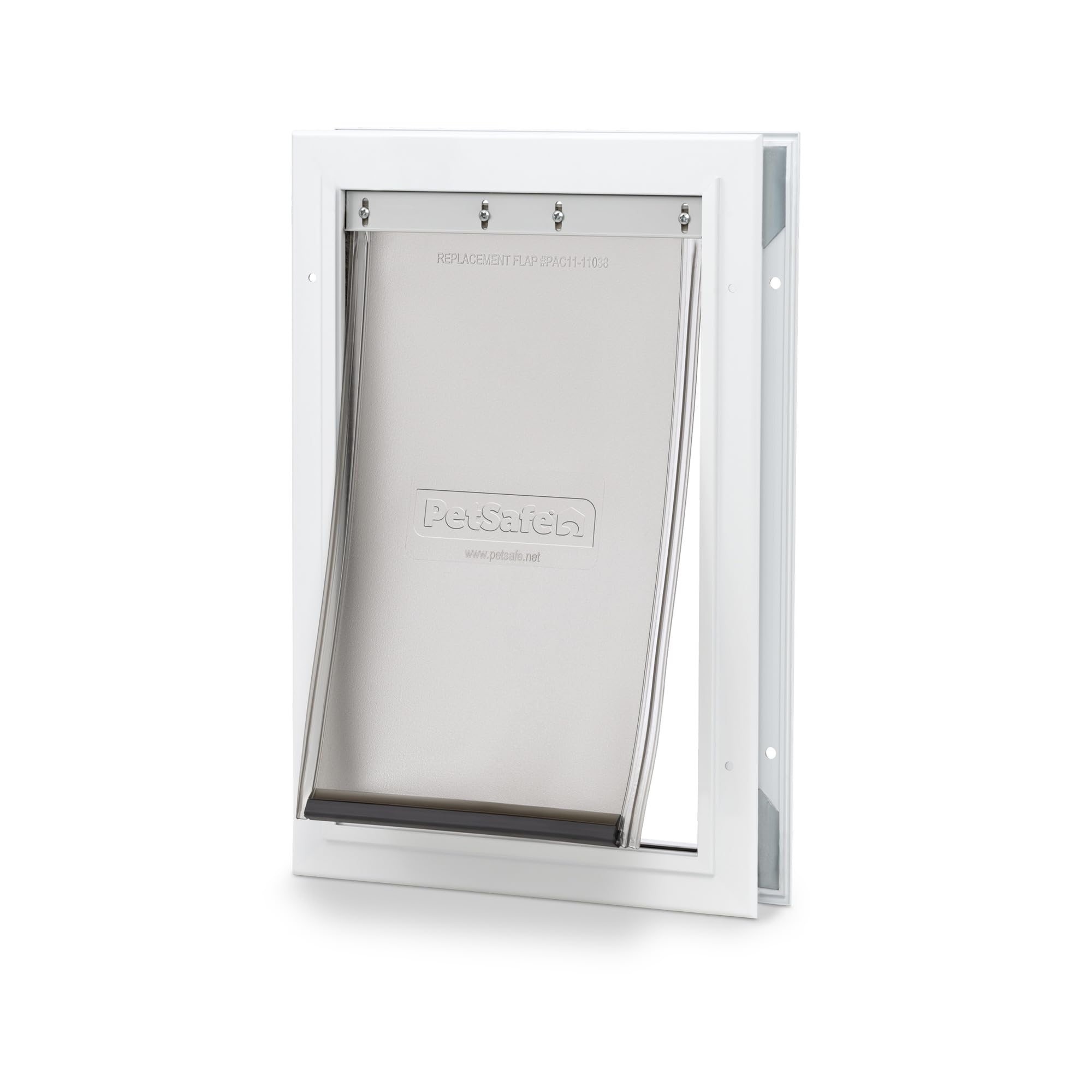PetSafe Freedom Aluminum Pet Door for Dogs and Cats, Medium, White, Tinted Vinyl Flap