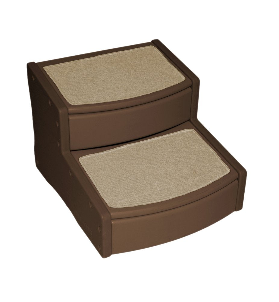 Pet Gear Easy Step II Extra Wide Pet Stairs, 2 Step for Dogs/Cats Up To 200 Pounds, Removable/Washable Carpet, Easy Assembly (No Tools Required), 3 Colors