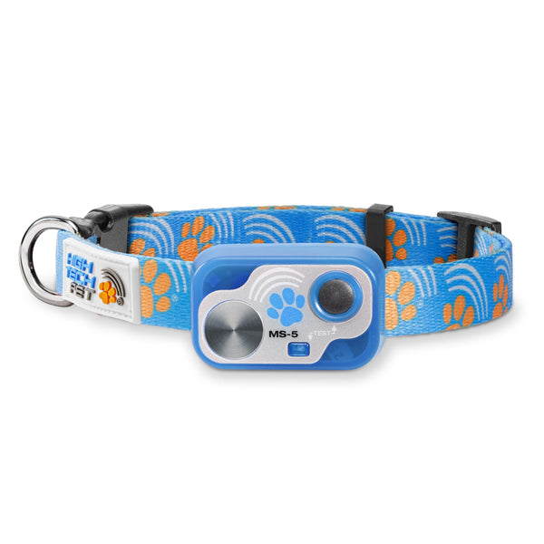Genuine MS-5® Designer Series Automatic Pet Door Collar Tested & Certified by High Tech Pet for Dogs and Cats - Complies with Power Pet Door Performance Warranty, Waterproof (PAW, Dog)