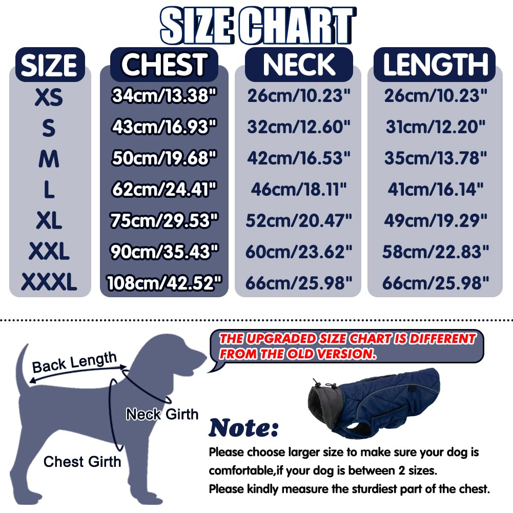 EMUST Thick Winter Dog Coats for Medium Dogs, Boy - 7 Sizes, 13 Colors (Medium, Green)