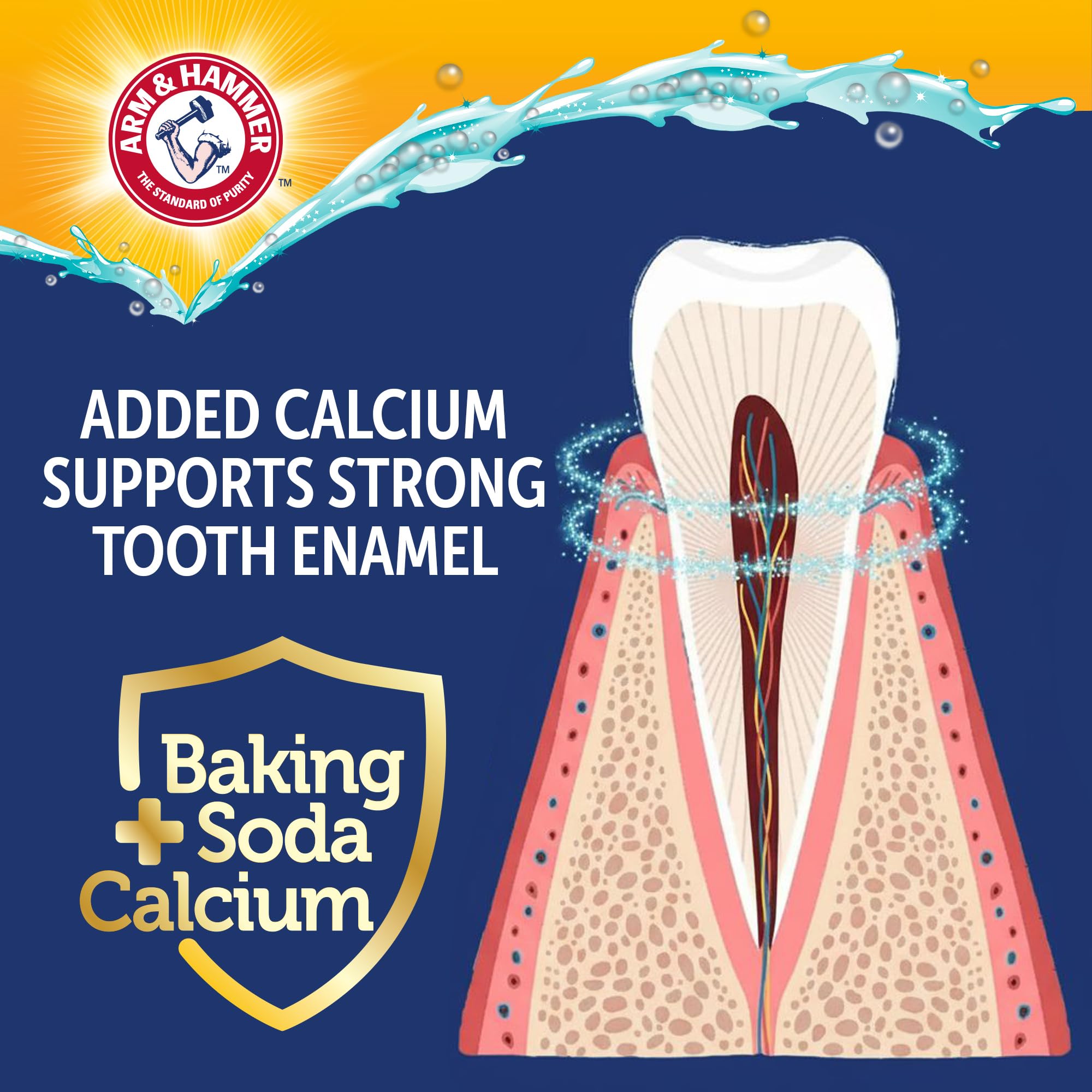 Arm & Hammer Complete Care Enzymatic Dog Toothpaste with Baking Soda and Calcium, Fluoride-Free Chicken Flavor for Plaque, Tartar, and Fresh Breath, 6.2 Oz Value Size