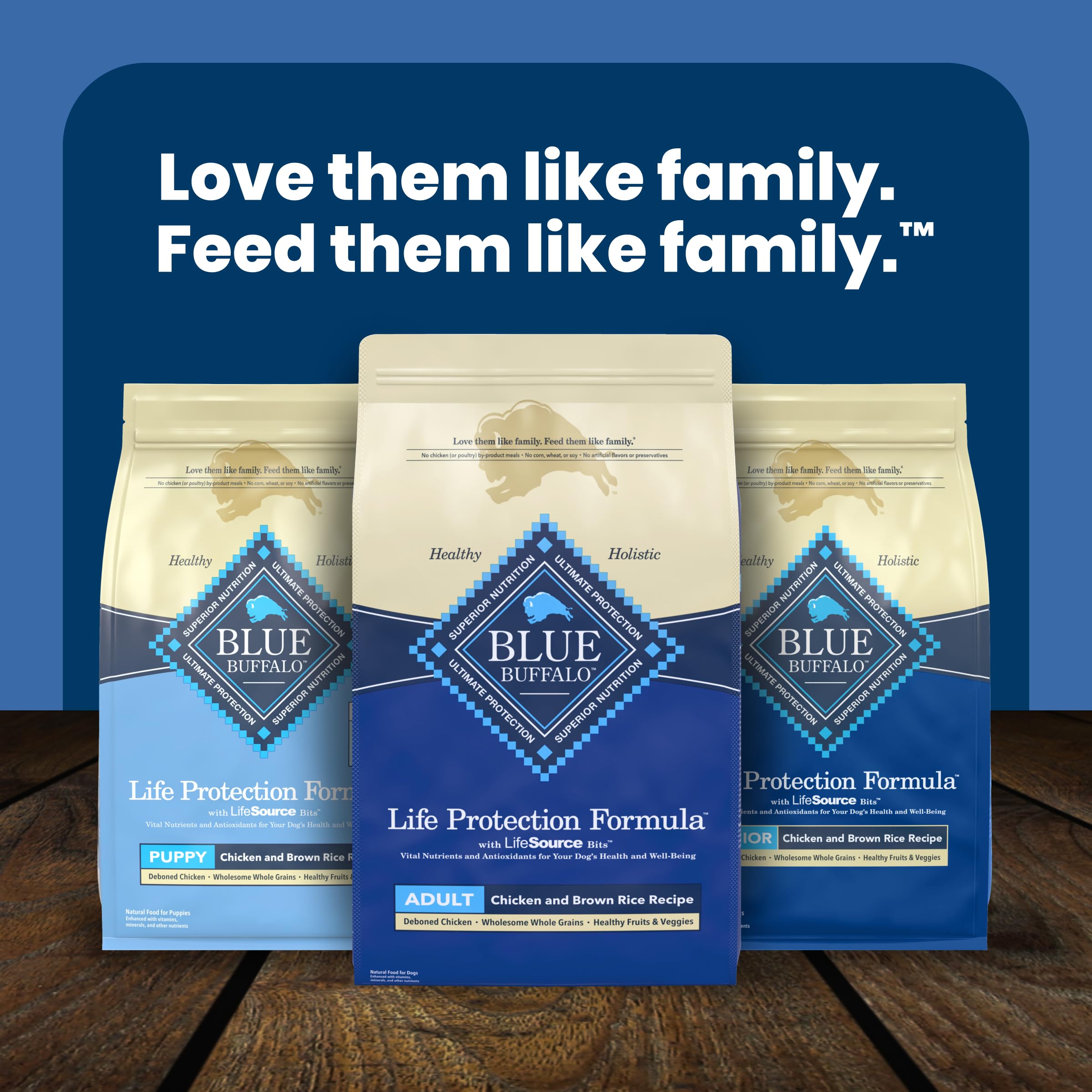 Blue Buffalo Life Protection Formula Chicken & Brown Rice Adult Dry Dog Food, Supports Immunity with Antioxidant-Rich LifeSource Bits, Promotes Healthy Muscle Development, Skin & Coat Health, 30 lbs.