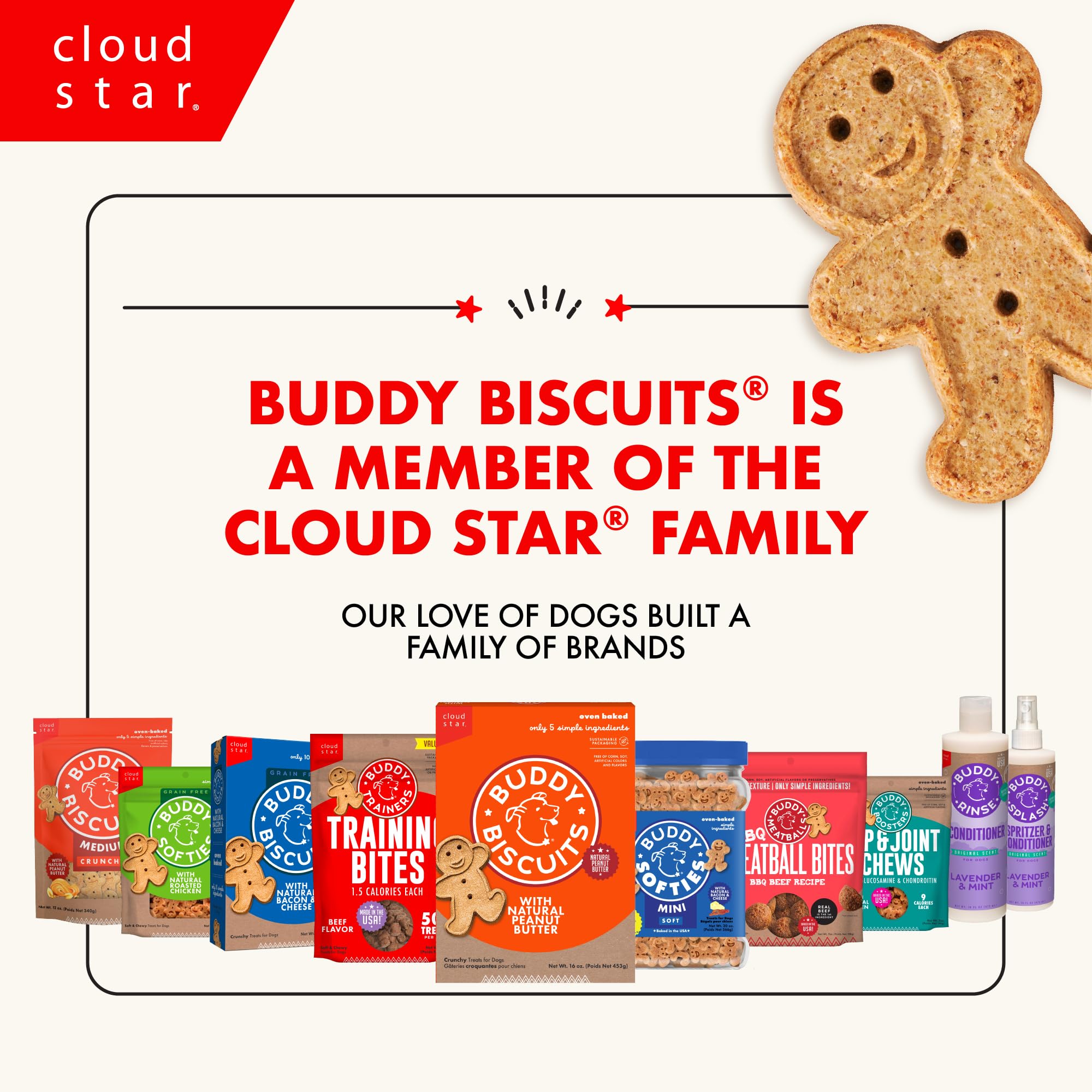 Buddy Biscuits Teeny Crunchy Dog Treats, Peanut Butter, 8 oz. Box