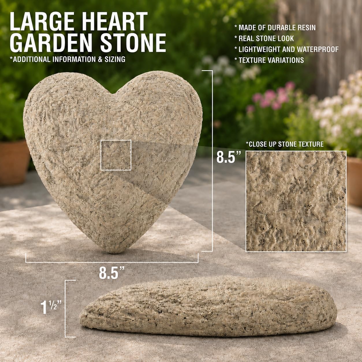 GiftsForYouNow Engraved Assorted Animals with Heart Memorial Heart Garden Stone, Rabbit Our
