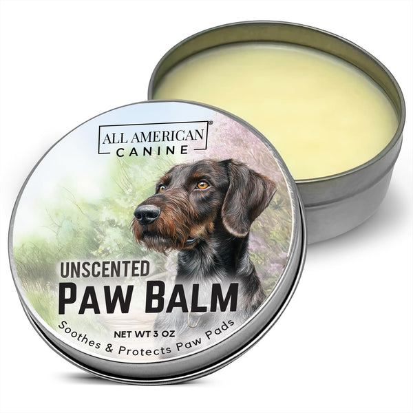 ALL AMERICAN CANINE Soothing Paw Balm with Natural Ingredients for Dog Paw Protection and Nourishment | Suitable for Active, Working, and Sporting Dogs, 3 oz