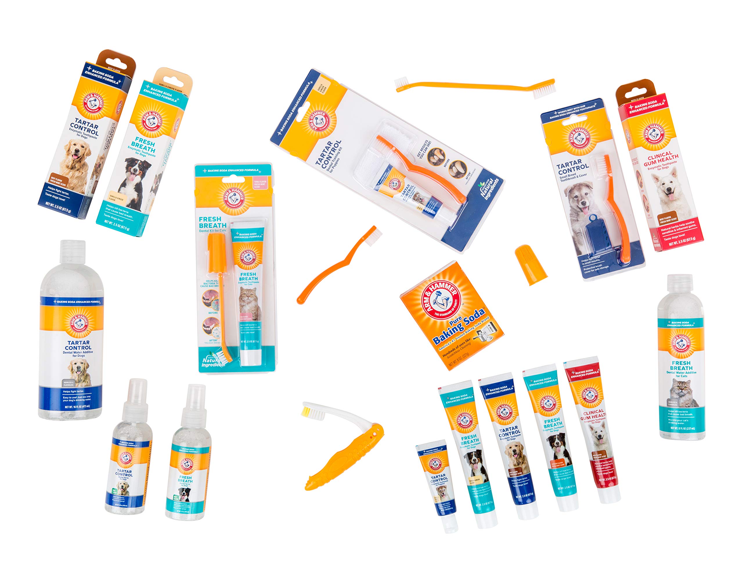 Arm & Hammer for Pets Dental Enzymatic Toothpaste for Dogs | No More Doggie Breath | Dog Toothpaste Safe for All Dogs and Puppies, Advanced Care, Chicken Flavor 2.5 Ounce (Pack of 2)
